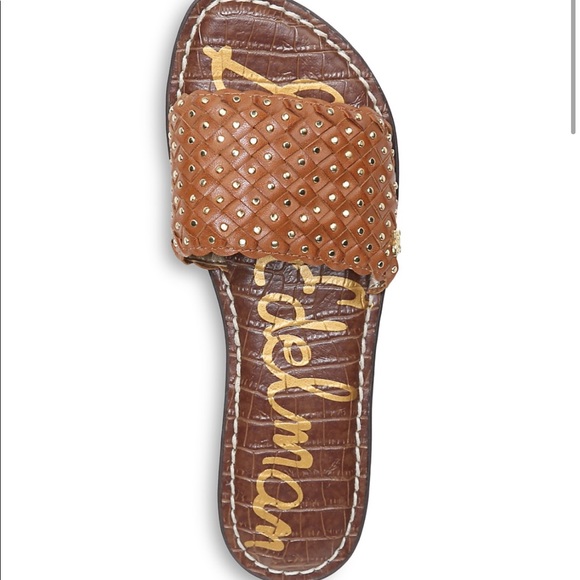 Sam Edelman Womens Crystal Embossed Leather Slide - Picture 3 of 4